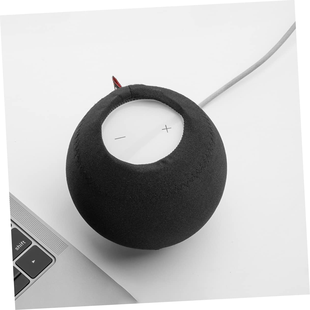 Balacoo Speaker Cover with Elastic Band for Protection for Outdoor Speaker Convenient Design with Power Cable Slot Soft Texture
