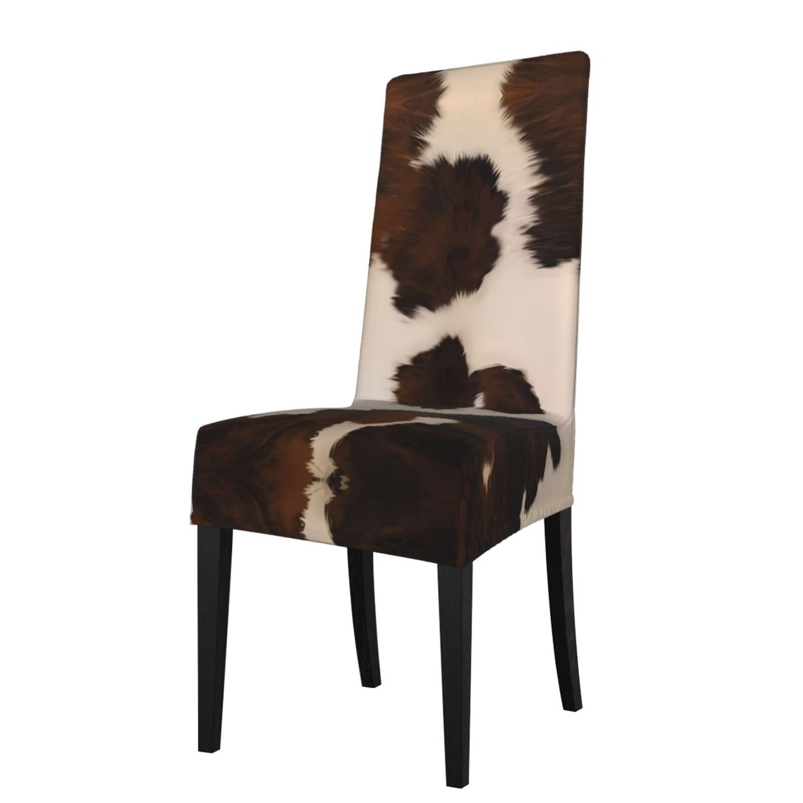 YYHHAOFA Abstract Cow Skin Prints Protection Cover for Dining Chair - Stretch Slipcovers, Easy Refresh for Your Dining Room & Event Decor