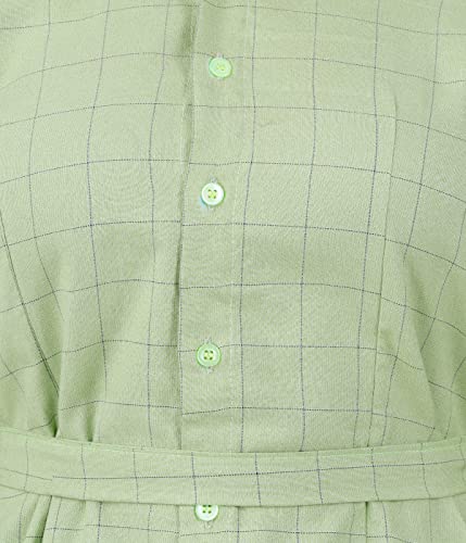 Image of Women's[L-4XL] Full Open /Front Buttoned [a kind of Adaptive Clothing]Multipurpose Nighty for Maternity /Pregnancy /Elderly /Patient /Feeding /Hospital Purpose Nighty(OliveMaxi Shirt - 2XL / Calf Length)