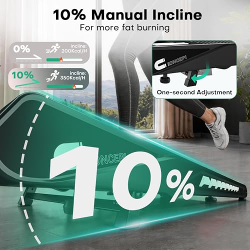 Image of 4-in-1 Walking Pad Treadmill with Speaker, 6.2MPH Walking Pad with 10% Incline, Under Desk Treadmills for Home with App Compatible, 2.75HP Brushless Drive, 12 HIIT Programs, 350 LB Weight Capacity