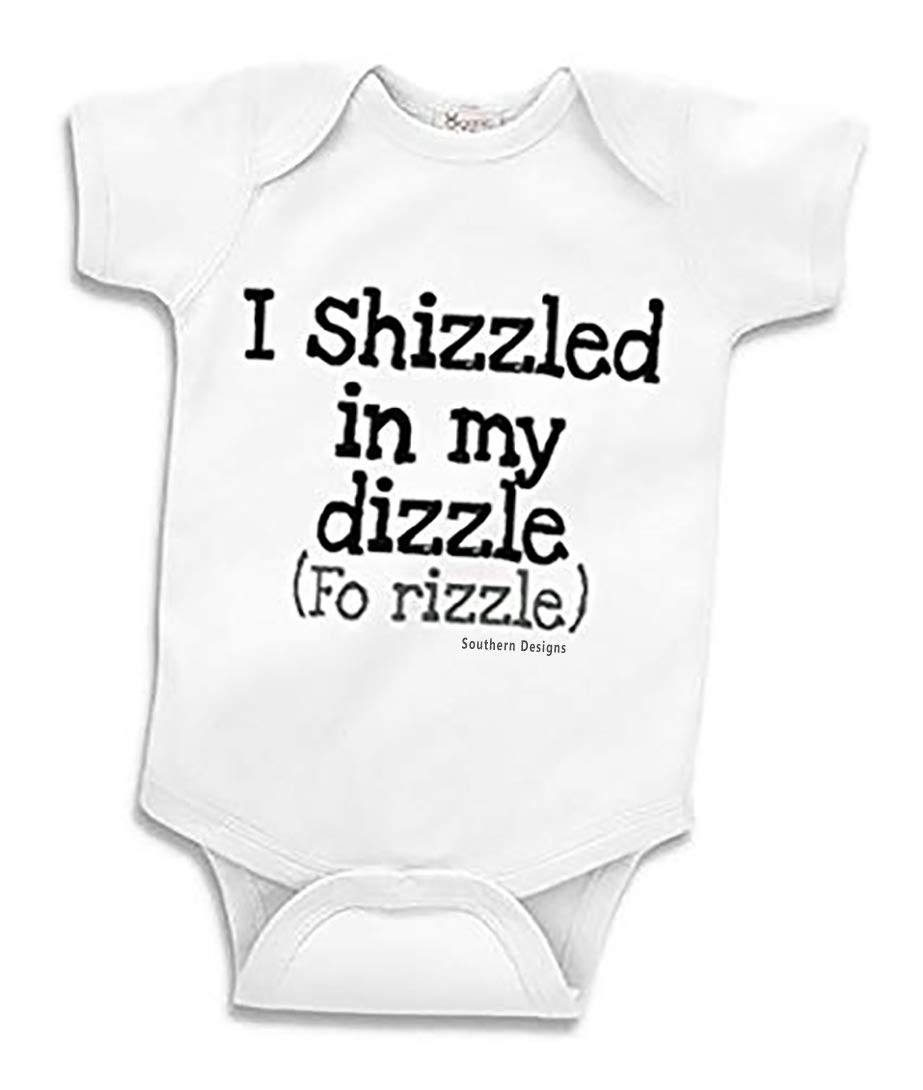 I Shizzled in My Dizzle Fo Rizzle Infant Creeper/Romper (Newborn) White