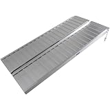 5+Ft+Silver+Two-Slope+Ramp+Wheelchair+Scooter+Ramp%2C+60-Inch+Aluminum+Load+Ramp%2C+Suitable+Compatible+with+Wheelchair+Mobile+Scooters