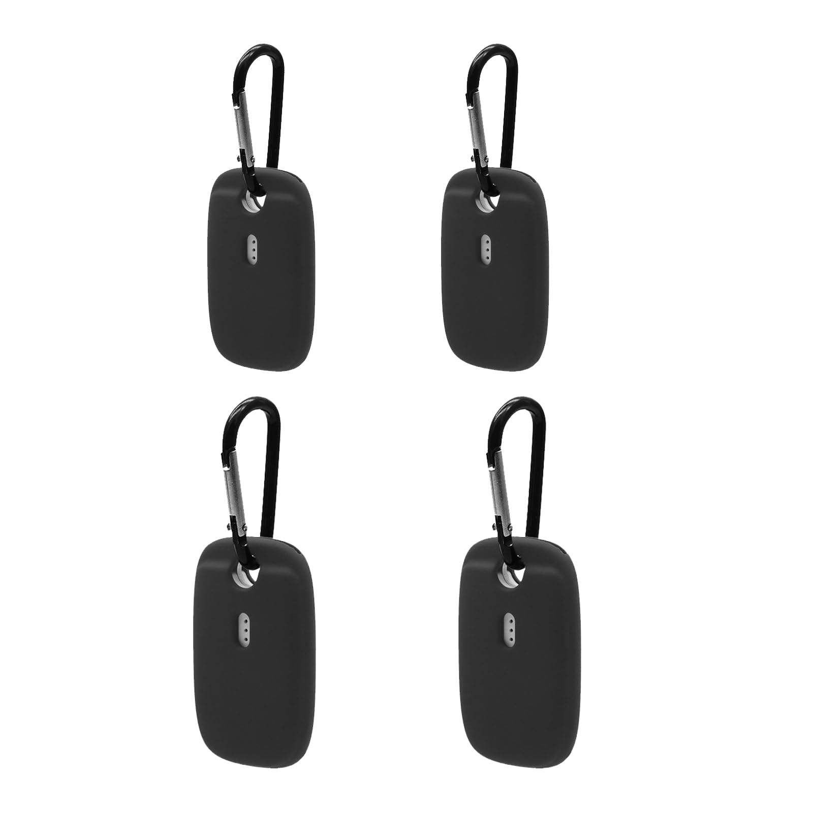 EQINI Protection Case for Tile Pro 2022 Tracker,4Pack Silicone Soft Cover Bluetooth Tracker with Keychain,Keys Finder & Item Locator Scratch Resistant Sleeve Skin Keys,Bags (Black 4pcs)-image-13