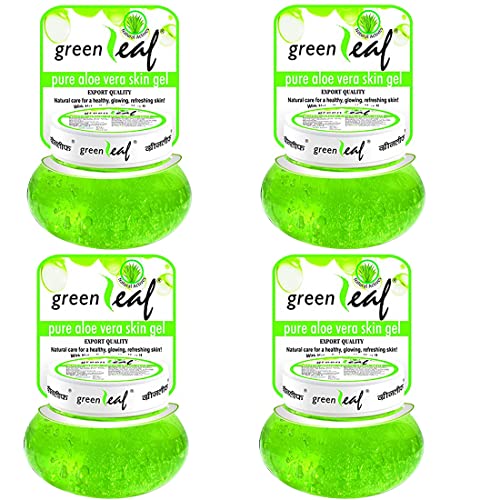 Image of Green Leaf Pure Aloe Vera Skin Gel 60g | Pure & Natural, For Glowing Skin Pack Of 4