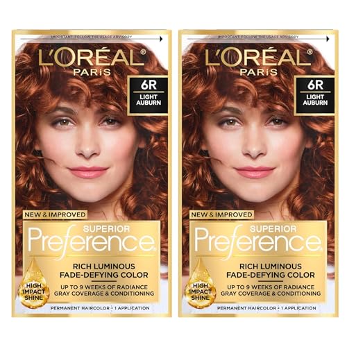 L'Oreal Superior Preference, 6R Light Auburn, Warmer 1 ea (Pack of 2)
