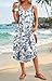 WIHOLL Summer Dresses for Women 2026 Flowy Boho Hawaiian Beach Vacation Casual Dresses for Women Spring Dress Cruise Outfits Resort Wear Sun Dress Midi Maxi Dress Sundresses Blue Floral M