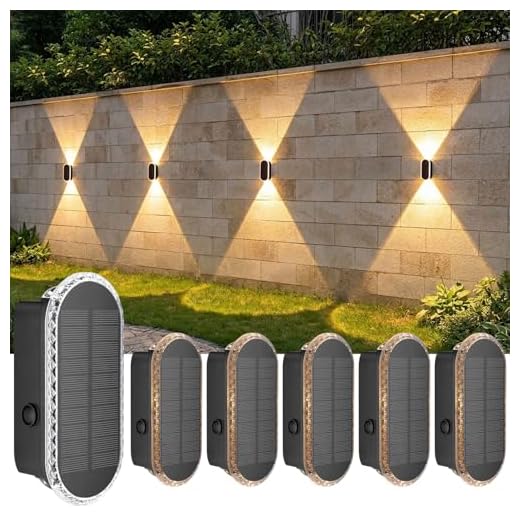 Solar Wandleuchten Set für Außen