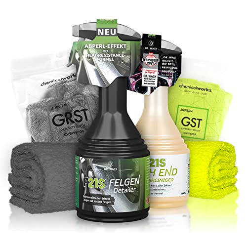 Felgenreiniger Detailer Set: Dr. Wack P21S HIGH END Auto Felgen Reinigung & Versiegelung für alle Felgen + Felgenbürste + ChemicalWorkz Premium Mikrofasertuch | 4-teilig Felgenreiniger Detailer Set: Dr. Wack P21S HIGH END Auto Felgen Reinigung & Versiegelung für alle Felgen + Felgenbürste + ChemicalWorkz Premium Mikrofasertuch | 4-teilig