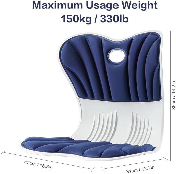 Miniatura 8 de Soporte lumbar ergonómico para silla, cojín de apoyo lumbar para silla de oficina, coche, silla de lectura, silla de oficina, cojín de apoyo para