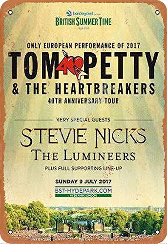 Tom Petty And The Heartbreakers Stevie Nicks Tin Sign Décoration murale Affiche en métal rétro Peint Art Décoration Plaque 20X30CM - Les Beatles, Paul McCartney, John Lennon, RIngo Starr, George Harrison Tom Petty And The Heartbreakers Stevie Nicks Tin Sign Décoration murale Affiche en métal rétro Peint Art Décoration Plaque 20X30CM