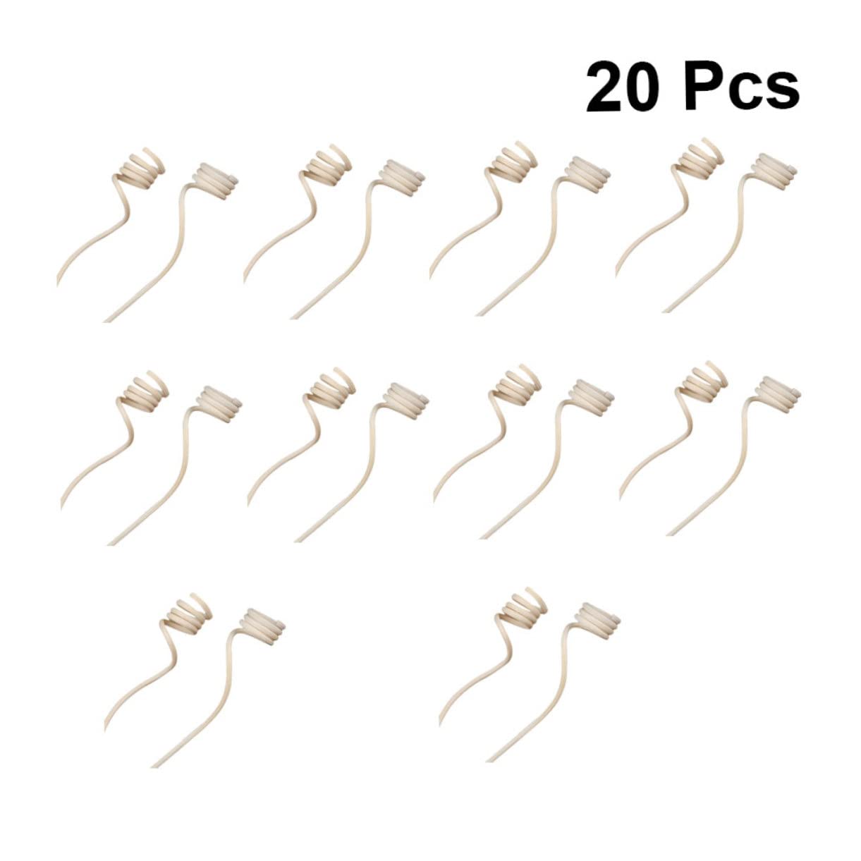 RORPOIR 20pcs Rattan Sticks Spiral Head Natural Fragrance Roll Diffuser Aroma Oil Diffuser Rattan Sticks for Home Decor
