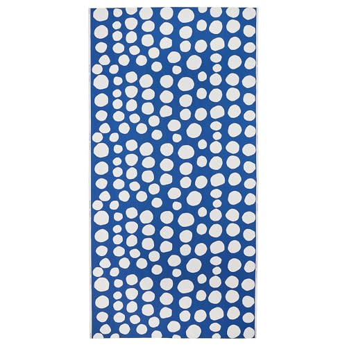 Tissu prédécoupé bleu et blanc RAKLOSTA pour coudre de grandes nappes sans coutures