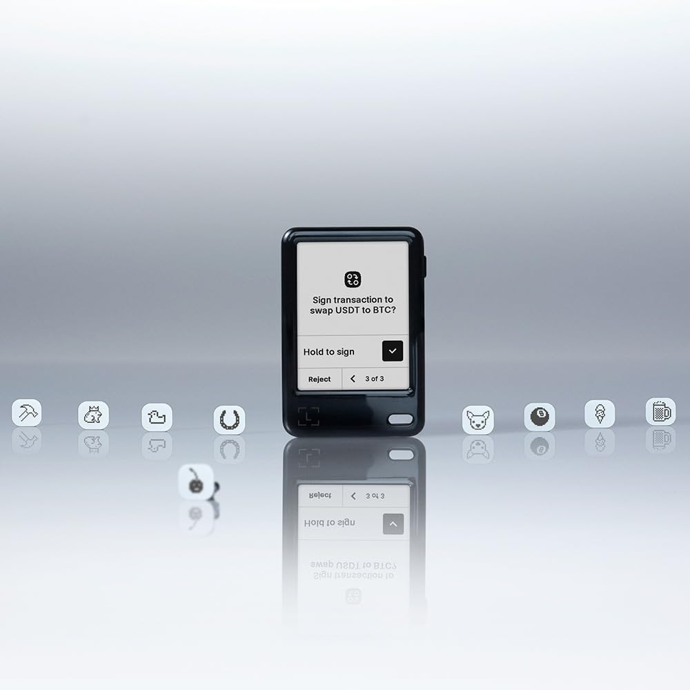 Ledger Nano Gen5 Krypto-Wallet Touchscreen Signer Kirschrot