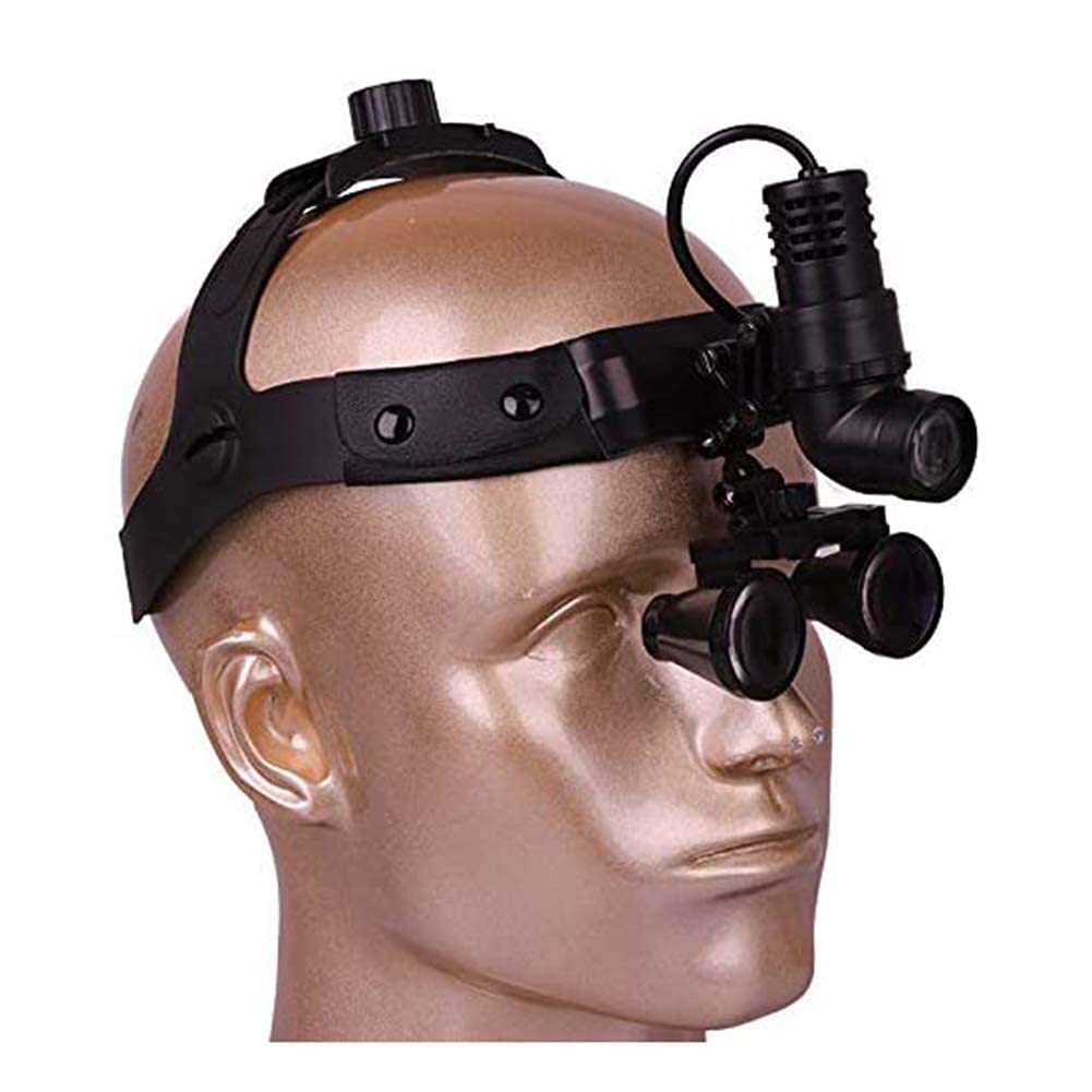 asdchZen Dental Loupes Dental Surgical Binocular Headband Loupes With 3W Led Headlights 3.5X 420 For Ent Examination Dental Beauty Surgery Upgrade Reading Aid