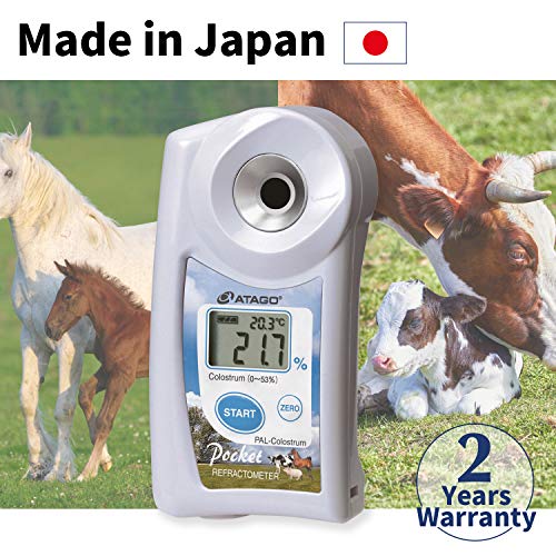 ATAGO CO.,LTD. Digital Refractometer for Colostrum, First milk, Colostrum Concentration Meter, for checking immunoglobulin (IgG) value contained in Animal Colostrum