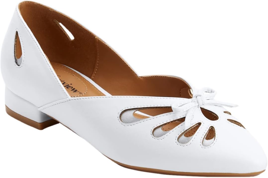 Comfortview Women's The Arabella Slip On Flat (Wide Widths Available)