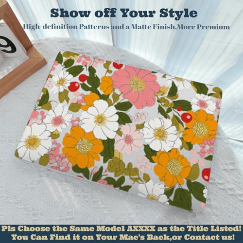 Coque MacBook Pro 15 Pouces 2015 protection rigide A1398 fleurs