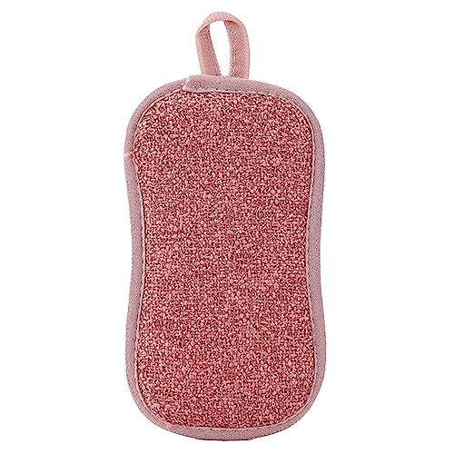 Fonowx 6 pièces éponge à récurer éponges polyvalentes Cuisine Anti-Rayures Lavable sans Odeur Chiffons de Nettoyage éponge à Vaisselle pour Cuisine Salle de, Rouge