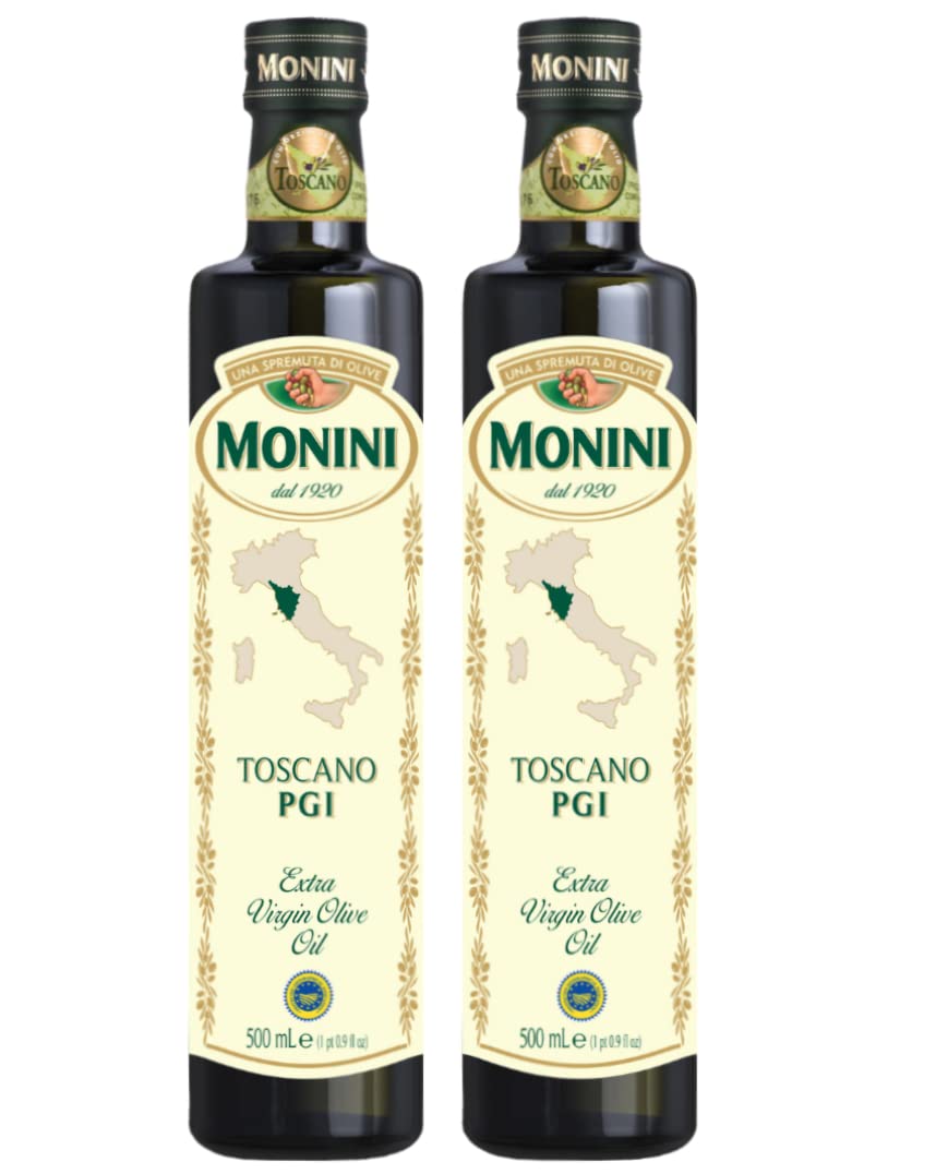 Monini IGP Toscano Extra Virgin Olive Oil, 16.9 oz., Pack of 2