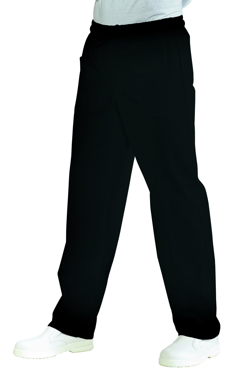 Isacco 044701 Pantalone con Elastico, Taglia L, Nero