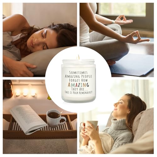 Image of Craftique Gifts for Women, Birthday Gifts for Women- You're Amazing Candle | Christmas /Thank You /Inspirational Gift for Woman Her Friend Teacher Mom Girlfriend Sister Bestie, Stocking Stuffers, Lavender
