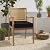 idee-home Outdoor Chair Cushions Set of 2, Outdoor Seat Cushions 19x19 Waterproof, Patio Chair Cushion Color Fastness with Ties Patio Furniture Garden Sofa Couch Pads