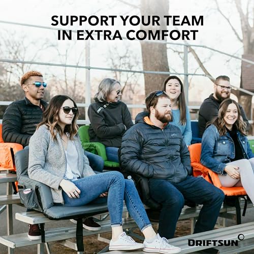 Driftsun Stadium Seats with Back Support, Deluxe Bleacher Chairs with Support Cushion, Padded Seats with Waterproof Chair - Thumbnail 3