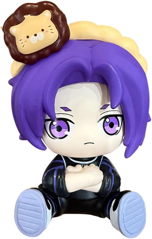 YLQANONG Isagi Yoichi Figures Seishiro Nagi/REO Mikage/Bachira Meguru Anime Figure Statues Anime Action Figurine 8CM/3.15IN