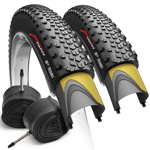 Fincci 700x40c Gravel Bike Tires, 42-622, Foldable, 1mm Antipuncture Protection with 48mm Presta...