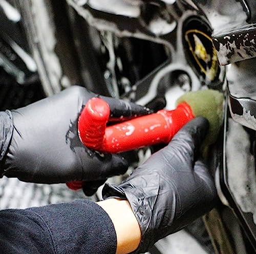 Huakun 1 Set Wheel Fitting Lug Nut Cleaning Brush Detachable Car Detailing Tool Soft Sponge Cleaner Used To Clean Dead Corners Around Various Nuts #TOP6