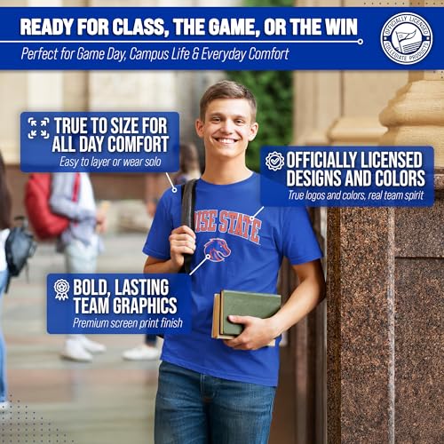 Image of NCAA Gameday Cotton T-Shirt for Men and Women | Officially Licensed NCAA Tee - Preshrunk Ring-Spun Cotton - Screen-Printed Team Logo
