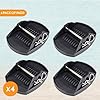 Xtremeauto Caravan Feet Jack Pads - Heavy Duty Caravan Feet Pads, Prevent Sinking Into Soft Ground, Caravan Feet Pads Heavy Duty, Steady Stabiliser Pads For Caravan Legs X4 Caravan Jack Pads With Pins #2