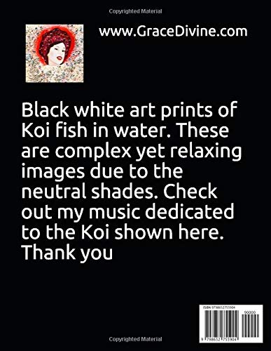 Koi Secrets Black & White Art Prints by Artist Grace Divine image 2