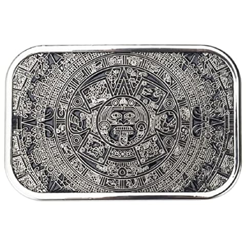 Aztec Calendar Belt Buckle for Men Cover