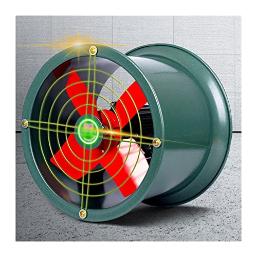 Ventilador axial a prueba de explosiones en forma de cilindro para conducto, extractor industrial de bajo ruido para cocina, bodega y baño potente miniatura 1