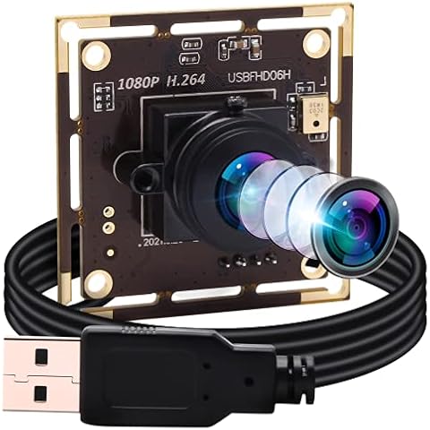 ELP 2MP USB Camera Module with Fisheye Lens Cover
