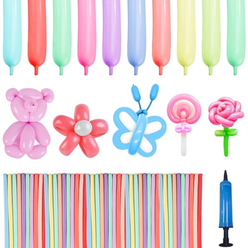 100 Pezzi Palloncini Lunghi Modellabili,Palloncini Modellabili,Palloncini Lunghi,Palloncini Modellabili Professionali
