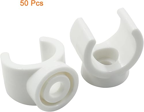 Miniatura 7 de Litoexpe Abrazaderas de tubo de agua PEX de 12 pulgada, Soporte de tubo de PVC de 0.630 in, Perchas de soporte de tubo PEX con gancho en U de