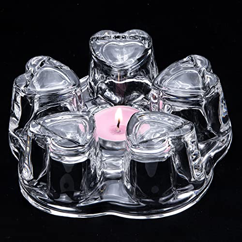 Fardtry Teapot Heating Base, Crystal Glass Teapot Heater, Handmade Heat-Resistant Teapot Heater Base #TOP2