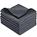 KinHwa Microfiber Dish Cloths Thick Waffle Weave Kitchen Dish Rags Ultra Absorbent Odor Free Dishcloths 12inch x 12inch 6 Pack - Gray