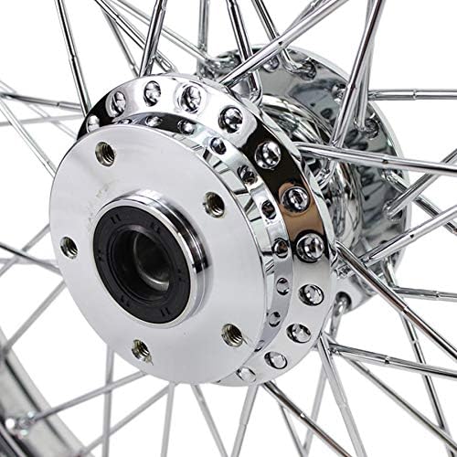 Chrome Front 40 Spoke Wheel 19" X 2.15" (fits Harley FX, Sportster 1984-1999) Billet Hub