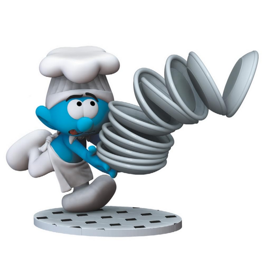 Plastoy - Smurfs: Figurine Smurfs Plate Stack, Multicolored, 18.6 cm