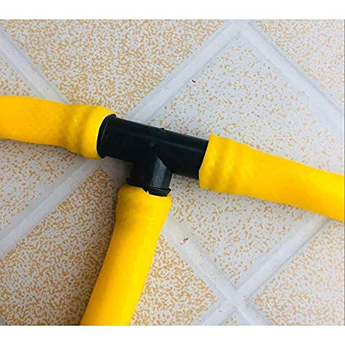Image of DIY DIYC-11690 Crafts Drip Irrigation Kits Accessories 44198 Inch Tubing - 6 Barbed tees, 6 Couplings, 6 Elbows, 6 Tubing End Cap (Design No # 1, Pack of 24 Pcs)