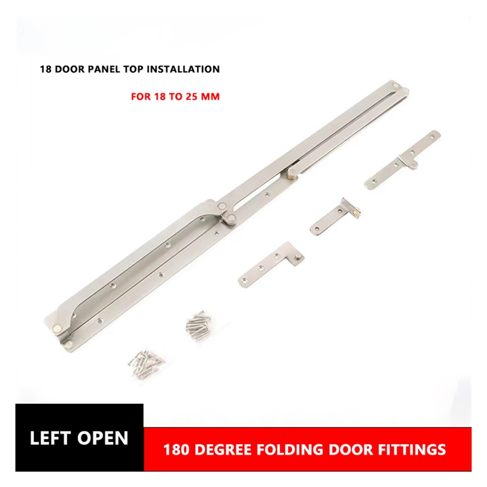 Herrajes Puertas Correderas, Accesorios de puerta plana plegable de 180 grados for armario, puerta del hogar, puerta de guardarropa, accesorios de conector de Hardware de puerta divisoria, Herrajes p