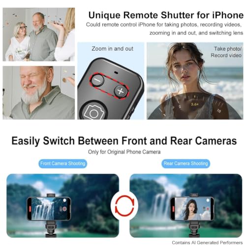 Newmowa Bluetooth Remote Shutter Rechargeable Zoom for iPhone 11-16 by Newmowa - Used condition - Image 3