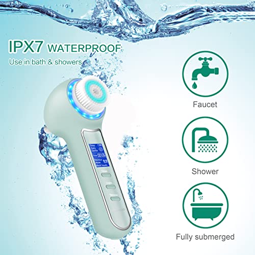 UMICKOO Esfoliante Facial, Escova de Limpeza Facial À Prova D'Água com Tela Lcd, Removedor de Cravo