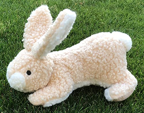 Glory To Dog Large Sherpa Plush Bunny Squeaky Interactive Fetch Dog Toy Stuffed With Fluff And Crinkly Floppy Ears #TOP1