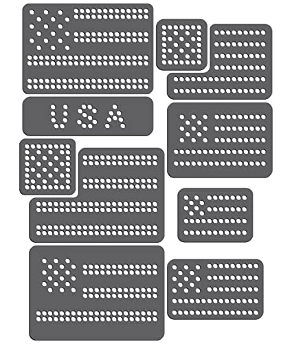 Gabarit strass magnétique pour éviter les erreurs de pose motif drapeau américain