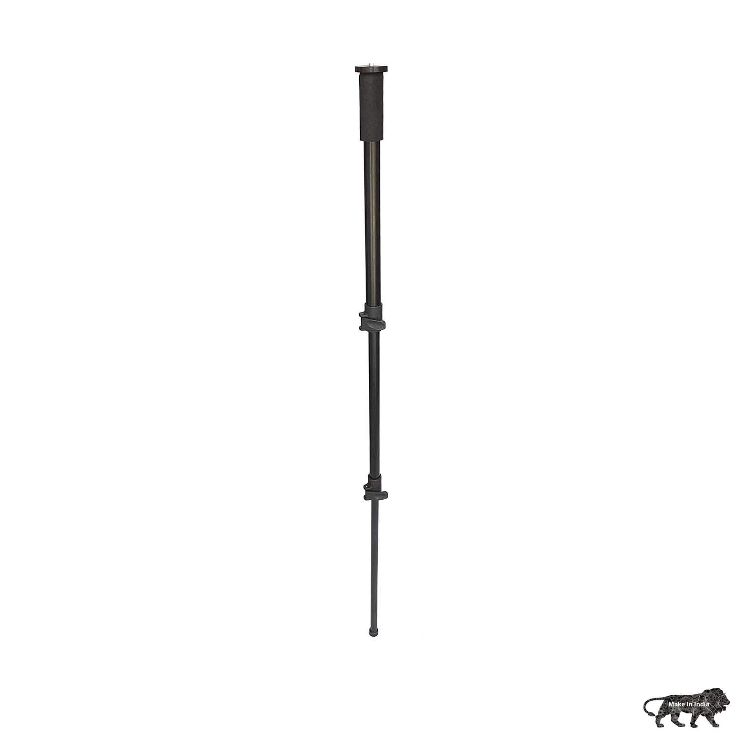 Shootvilla 3-Section Photo Single Leg Monopod,Aluminum with Quick Power Lock (Black) Pack of 1