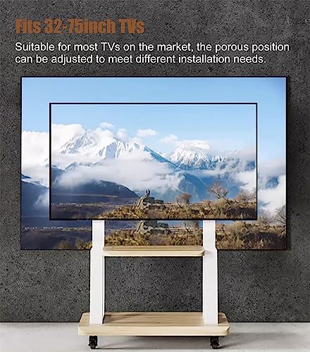 Soporte móvil ajustable para TV 32-75 pulgadas blanco miniatura 3